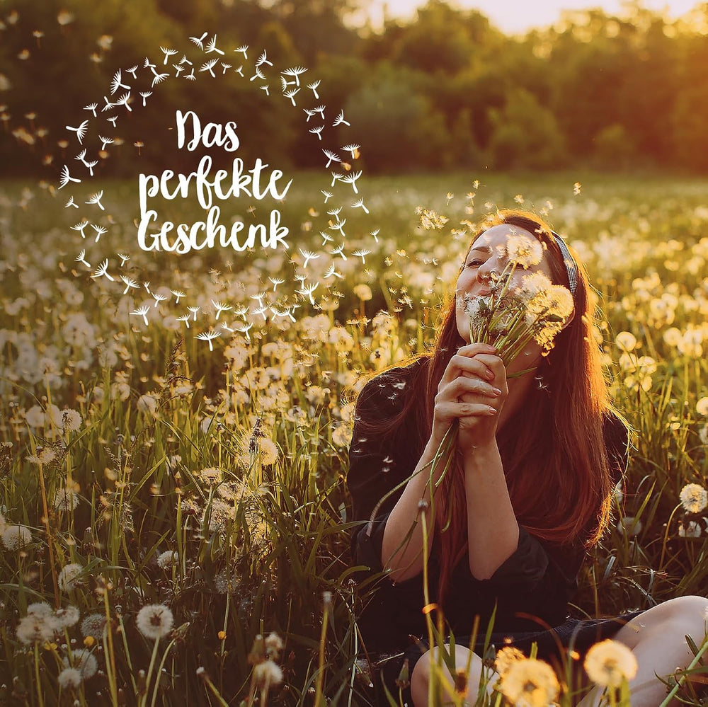 Die Stadtgärtner – 3X Wunscherfüller I Echte Pusteblume Im Glas I Ewig Haltbar I Perfekte Geschenkidee Für Jeden Anlass I Geschenke Für Frauen & Freundin