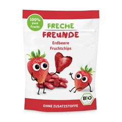100% Strawberry Organic Fruit Chips Freeze Dried Strawberry Chips Pack of 12 (12 x 12g) and Crispy Hearts Banana & Strawberry Organic Kids & Baby Snack (9 x 30g) 270g