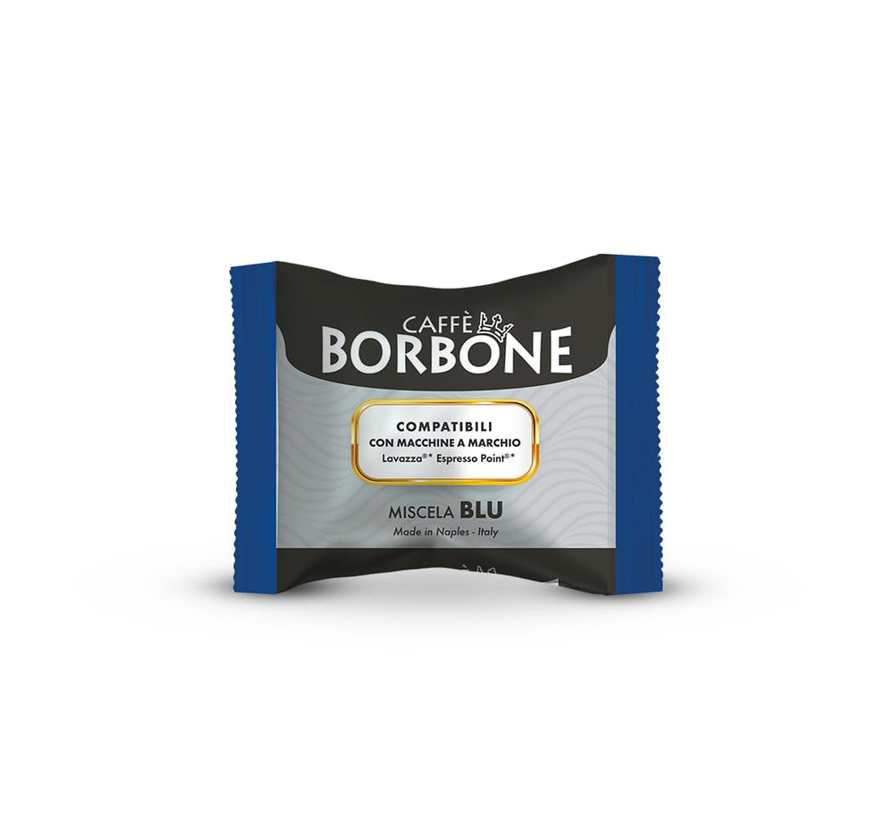 Caffè Borbone Blaue Kaffeemischung - 100 Kapseln - Kompatibel mit Kaffeemaschinen der Marke Lavazza®* Espresso Point®*