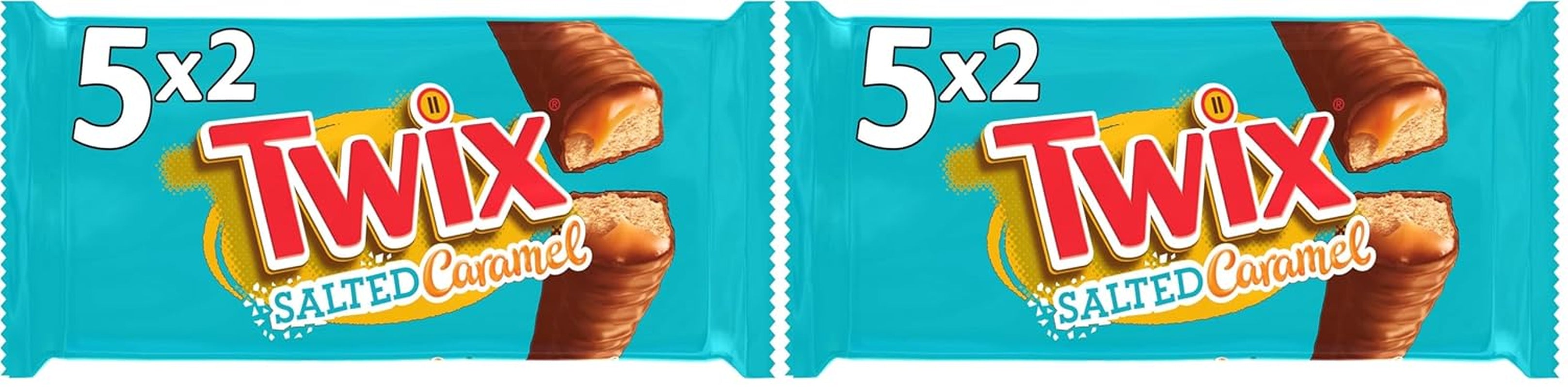 Twix Salted Caramel Chocolate Bars | Bulk pack of chocolate | 30 double bars (30 x 46g)
