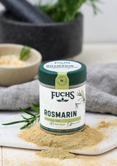 Fuchs Gewürze - Rosmarin gemahlen - zum Würzen von Fisch, Fleisch und Gemüse - natural ingredients - 30 g in wiederverwendbarer, recyclebarer Dose
