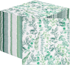 Șervețele de unică folosință Talking Tables Table Kind, șervețele din hârtie moale, frunze verzi, pentru nunți sau uz zilnic, ecologice, compostabile, reciclabile, produse în UE, 2