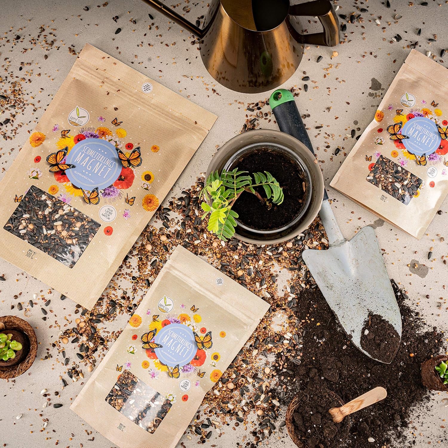 100g Butterfly Seeds for a Colorful Flower Meadow - Colorful and Nectar Rich Wild Flower Seed Mix for Butterflies