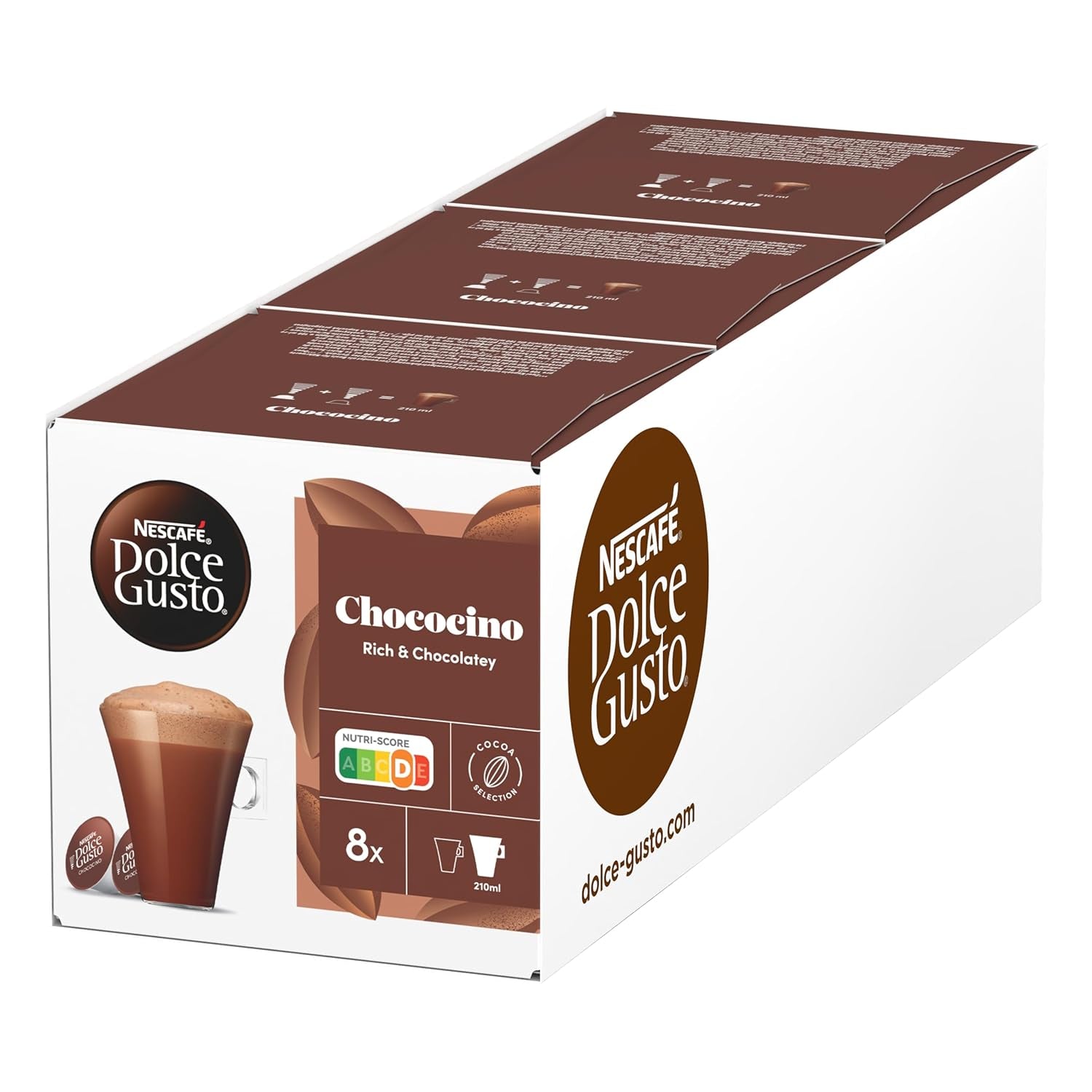 NESCAFÉ DOLCE GUSTO Chococino Kakaokapseln 3er Pack (3 x 16 Kapseln)