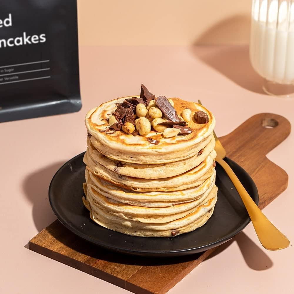 Protein Works - Loaded Protein Pfannkuchen | Premium Pfannkuchen Mischung | Eiweiß Pancakes | Protein Pancakes | 8 Servings | Natürlich | 500G Mixture for baking and cooking Naty Shop