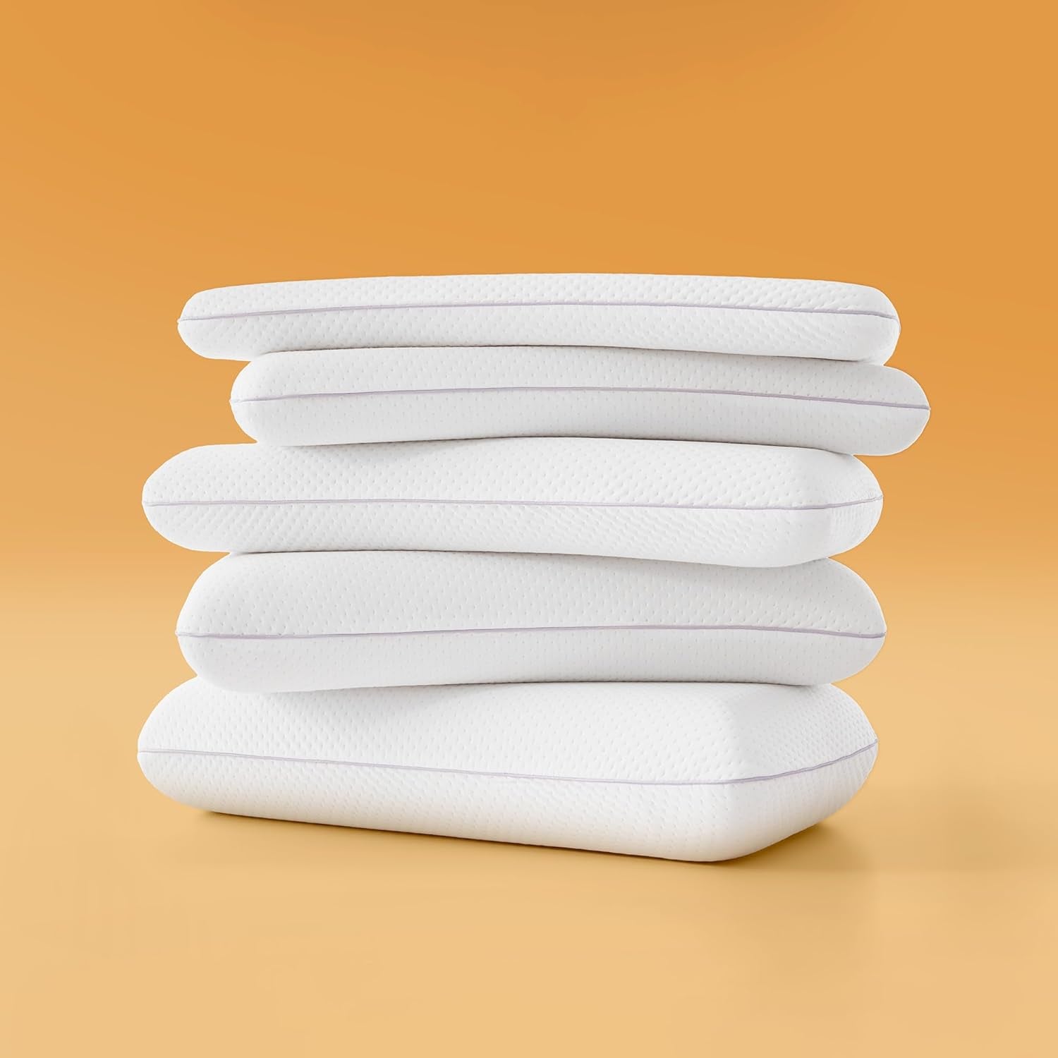 Pernă Sonive din spumă cu memorie 70x36x8cm, pernă cu fibre de bambus + față de pernă din poliester, pernă de gât pentru dureri de gât, pernă de dormit lavabilă și detașabilă, albă