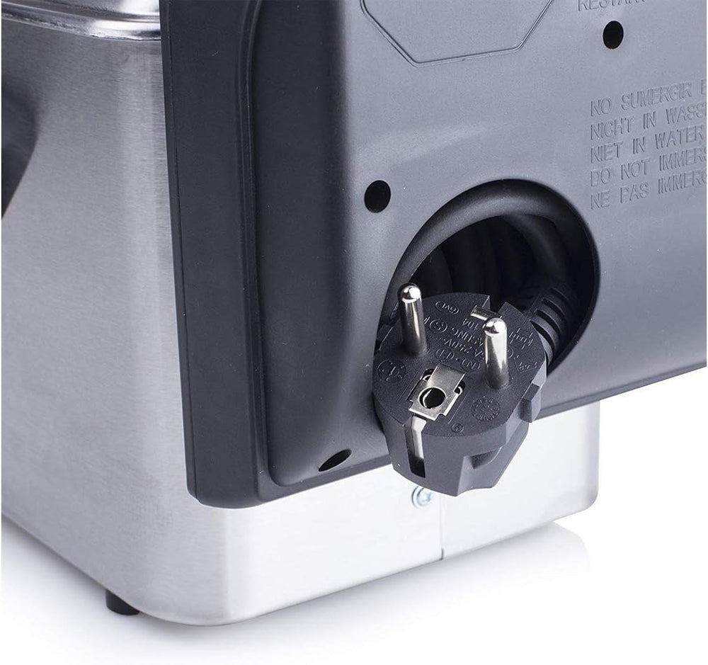 Tristar stainless steel fryer - With 2 liter capacity, cold zone function and adjustable thermostat up to 190°C, FR-6919, silver Appliances Naty Shop