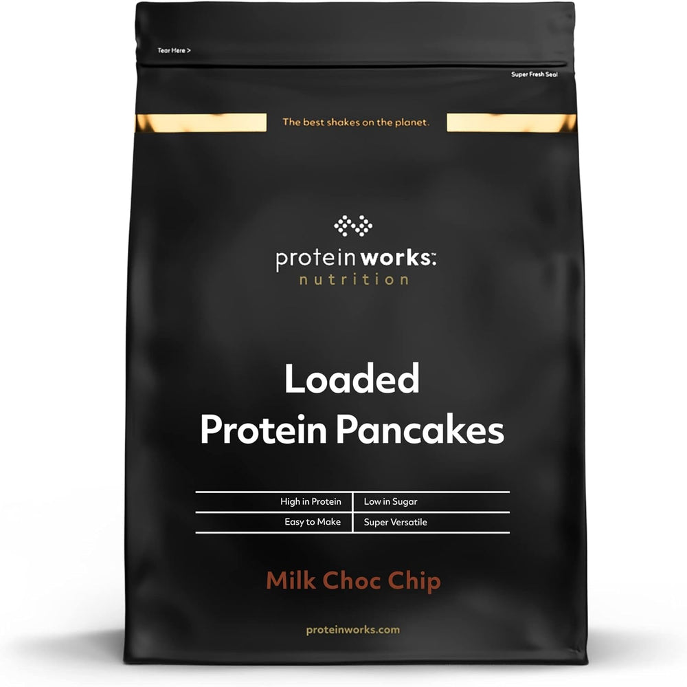 Protein Works - Loaded Protein Pfannkuchen | Premium Pfannkuchen Mischung | Eiweiß Pancakes | Protein Pancakes | 8 Servings | Natürlich | 500G Mixture for baking and cooking Naty Shop 500 G (1Er Pack) Natürlich