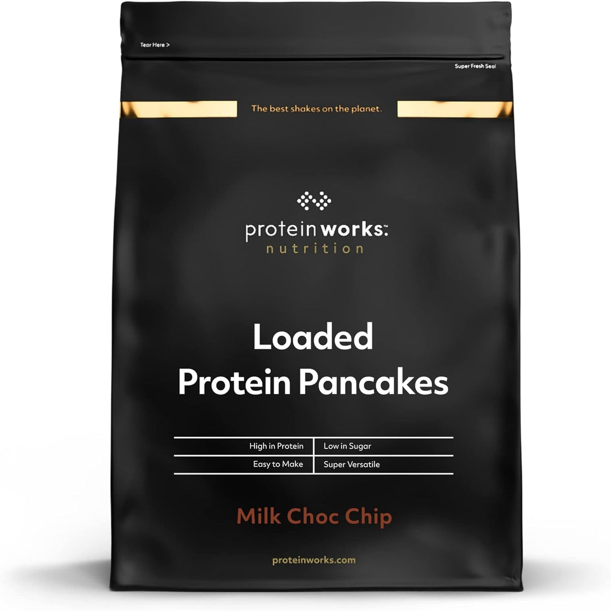 Protein Works - Loaded Protein Pfannkuchen | Premium Pfannkuchen Mischung | Eiweiß Pancakes | Protein Pancakes | 8 Servings | Natürlich | 500G Mixture for baking and cooking Naty Shop 500 G (1Er Pack) Natürlich