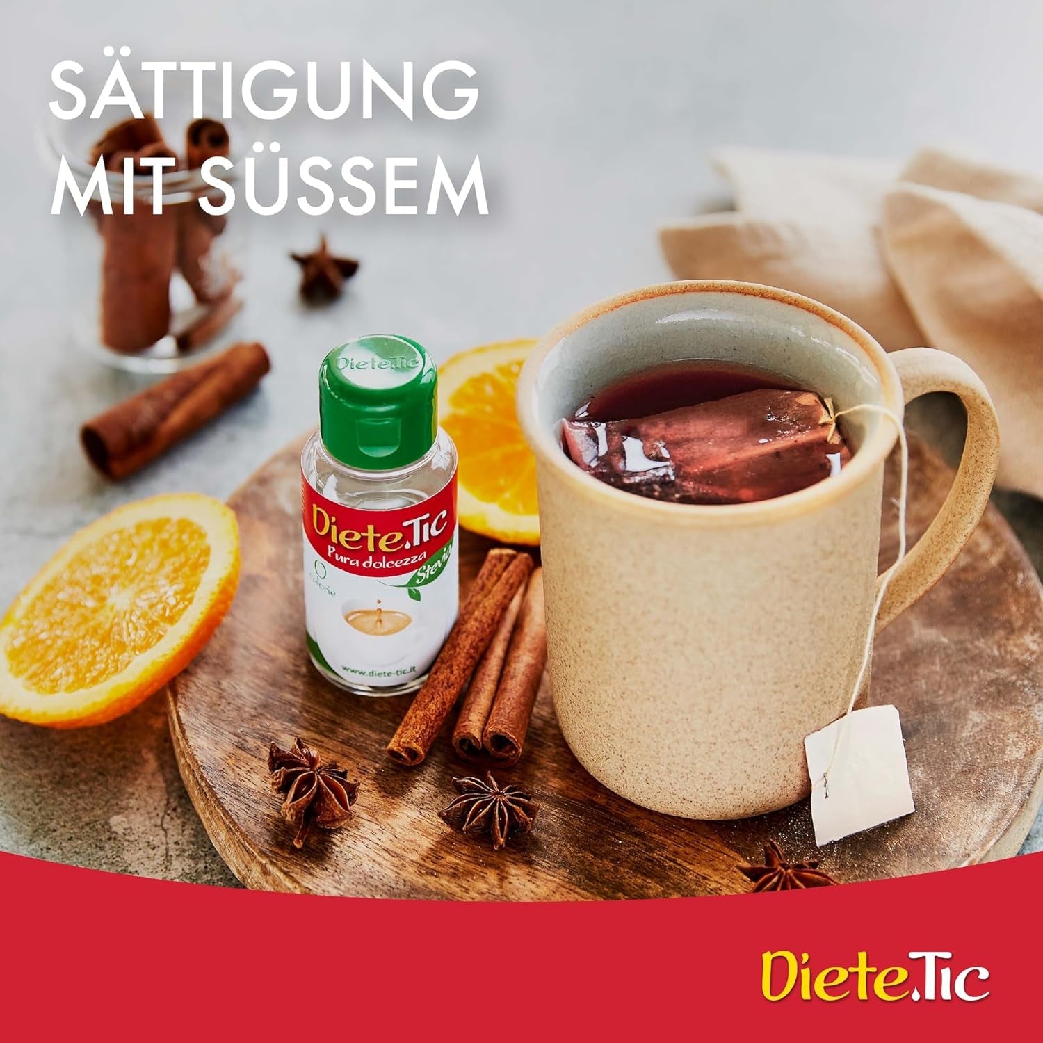 Diete.Tic Liquid Sweetener with Stevia, Zero Calories, Convenient 3 x 50ml (1000 Drops) Pack, Gluten Free, Preservative Free, Great for Sweetening Drinks, Yogurts and Fruit Salads