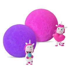 INKEE UNICORN | Bath bomb for children with surprise, 100 G, unicorn, popcorn scent Mother and Child Naty Shop