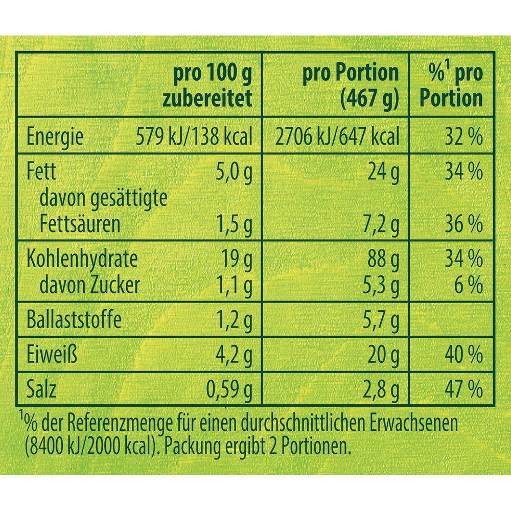 Knorr Fix Vegane Carbonara für eine leckere vegane Pasta ohne geschmacksverstärkende Zusatzstoffe 2 Portionen