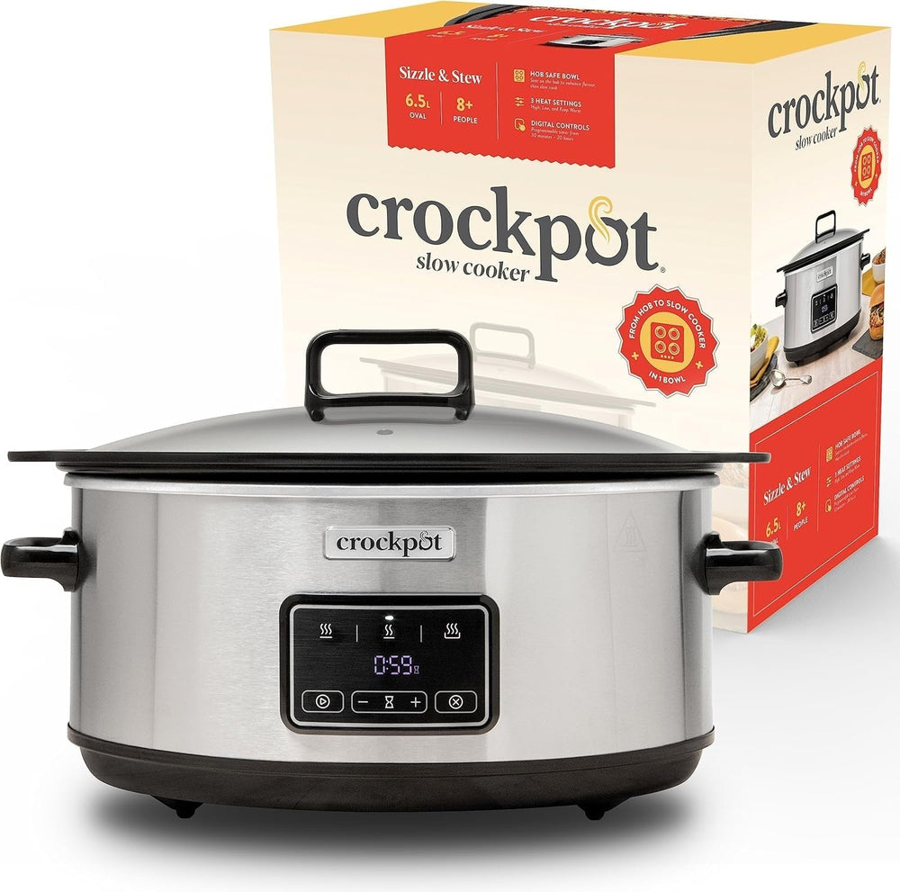 Crock-Pot Timeselect digital slow cooker, 5.6 liters (7 people) Slow Cooker Naty Shop