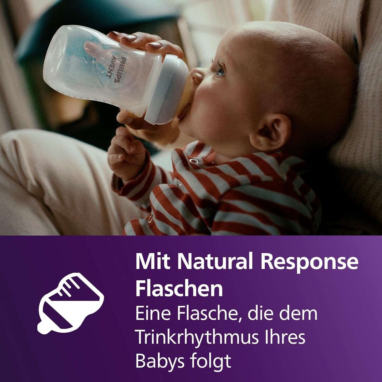 Philips Avent Elektrische Natural Motion Milchpumpe - Set Zum Abpumpen, Aufbewahren Und Füttern Inkl. Flaschen, Schnuller Und Becher (Modell SCD340/31) Accesorii Hrana si Alaptare Bebe Naty Shop