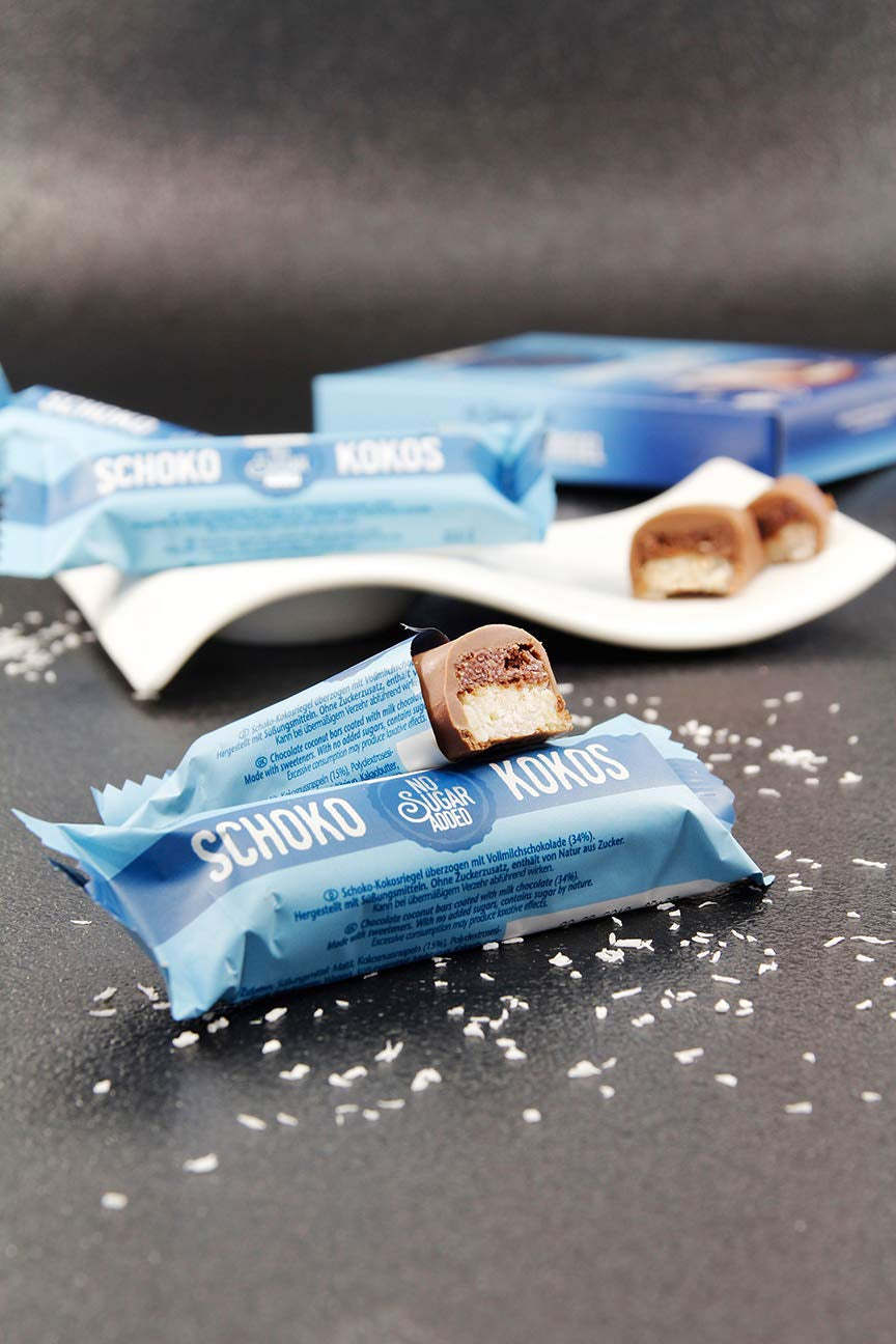 frankonia CHOCOLATE WITH NO ADDED SUGAR chocolate bars and coconut, 100 g (3x33 g)