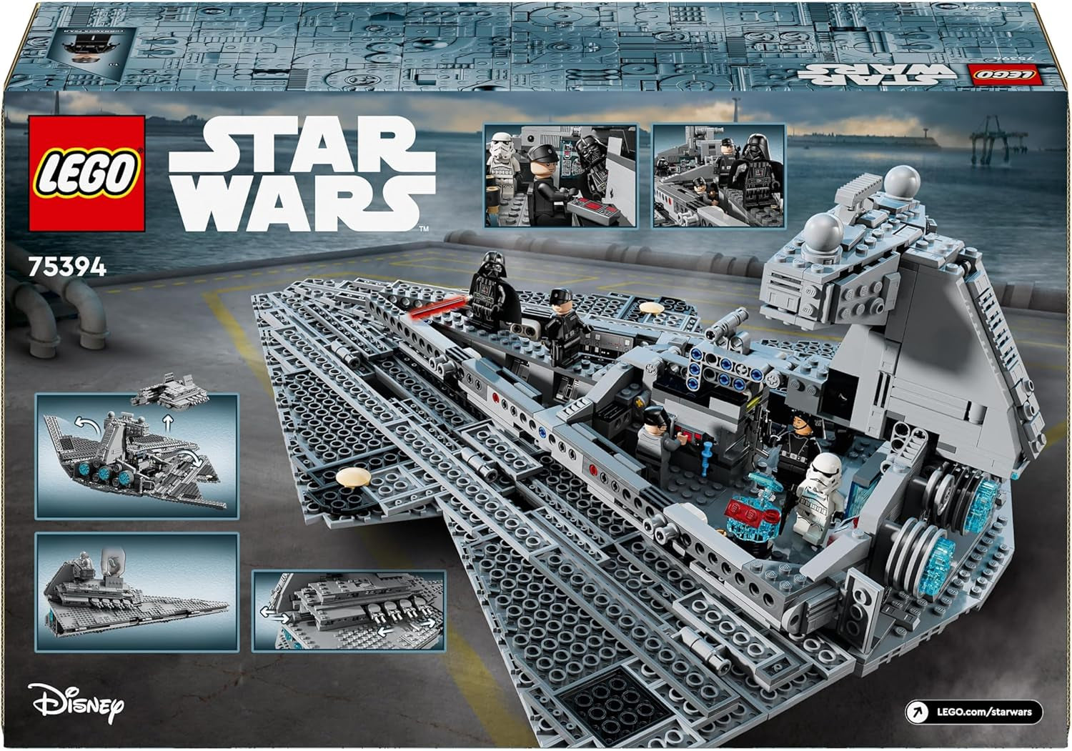 LEGO Star Wars Imperial Star Destroyer, Starship Set, Building Toy, Darth Vader and Cal Kestis Playset, Birthday Gift for Boys, Girls and Fans 75394 Building Sets Besuche den LEGO-Store