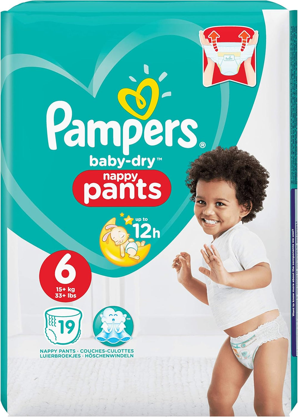 Pampers Baby-Dry diapers, size 8, 43 diapers, from 19 kg, Jumbo+ pack