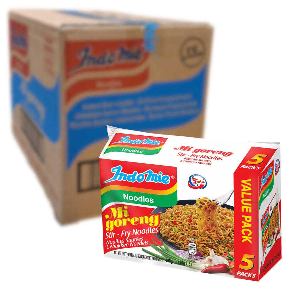 INDOMIE - Instant Mi Goreng Noodles - Multipack (40 x 80g)