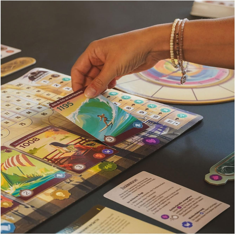 Game Factory 646098 Hiking, Time Travel, 1-4 Player Board Game, Ages 10+, Family Game