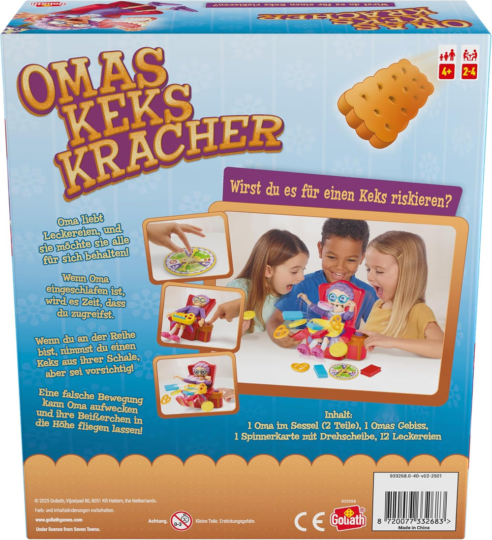 Grandma Goliath's Biscuits - Fun Party Game for Ages 4 and Up, Exciting Reaction Game for the Whole Family, Birthday Gift Idea, Board Games for 2 to 4 Players - 15 min