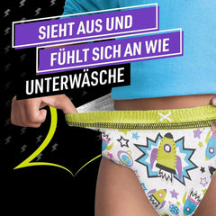 Spaceship Pajama Pants, 9 Absorbent Night Pants, 8 Years, 27kg-43kg, All Night Leakage Protection