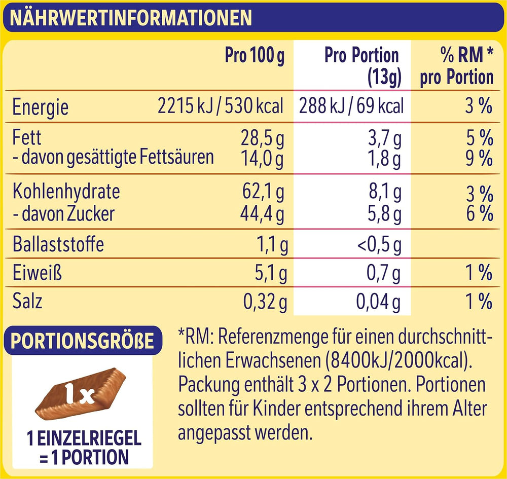 Nestlé Crunchy Waffle Delicious Milk Chocolate Waffle Bar Multi Pack 1 Pack (3x26g Each)
