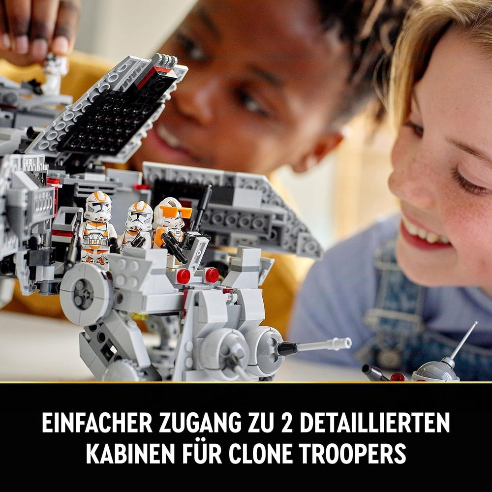 LEGO Star Wars At-Te Walker Mobile Toy Model Minifigure Set Including 3 Clone Troopers, Battle Droids and Dwarf Spider Droid 75337 Building Sets Besuche den LEGO-Store