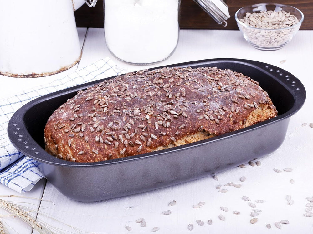 Chg 9942-04 Bratenform Mit Deckel, Antihaftbeschichte, Anthracite-Metallic, 37 X 20 X 7 Cm Baking molds and trays Naty Shop