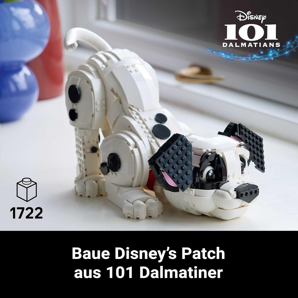 LEGO ǀ Disney Welpe aus 101 Dalmatiner - Individually gestaltbares Bauset für Erwachsene - Verwandelbar in 6 süße Hunde mit drehbarem Kopf und Schwanz - DIY Deko - Giftidee für Fans - 43269