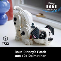LEGO ǀ Disney Welpe aus 101 Dalmatiner - Individually gestaltbares Bauset für Erwachsene - Verwandelbar in 6 süße Hunde mit drehbarem Kopf und Schwanz - DIY Deko - Giftidee für Fans - 43269