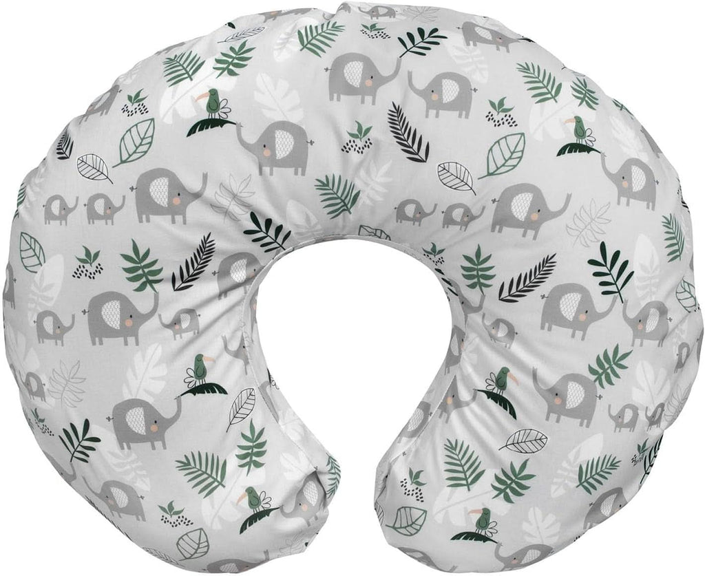 Boppy Original Support Suport pentru alăptare Rainbow pentru bebeluși, formă ergonomică cu căptușeală, confort pentru mamă și copil Accesorii Hrana si Alaptare Bebe Naty Shop Elephant Hello