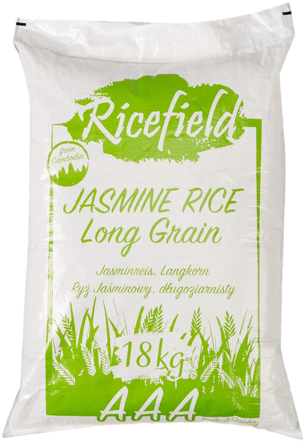 RICEFIELD fragrant rice, long grain, 1 package (1 x 18 kg)