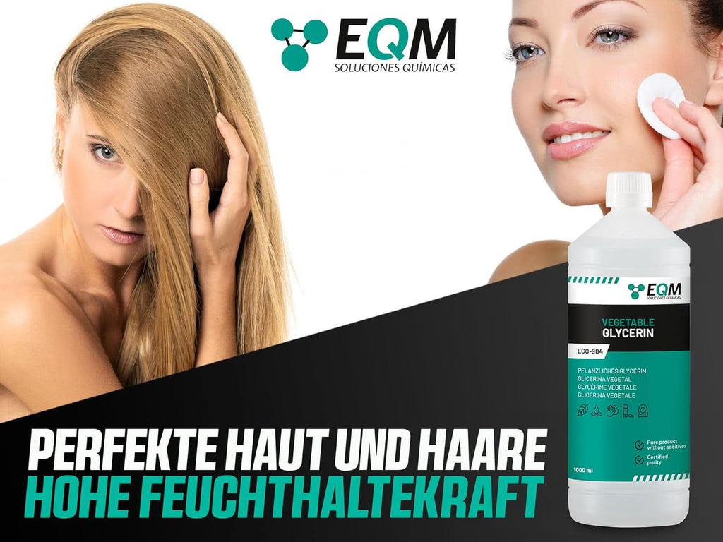 Glicerină vegetală, 100% naturală, hidratant natural pentru păr și piele, ideal pentru săpunuri, șampoane, creme, 1 litru Duș și baie Naty Shop