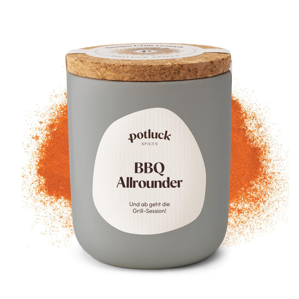 Potluck | Spice Burger | Würzmischung im Keramiktopf | 100g | Vegan, gluten-free and with natural ingredients