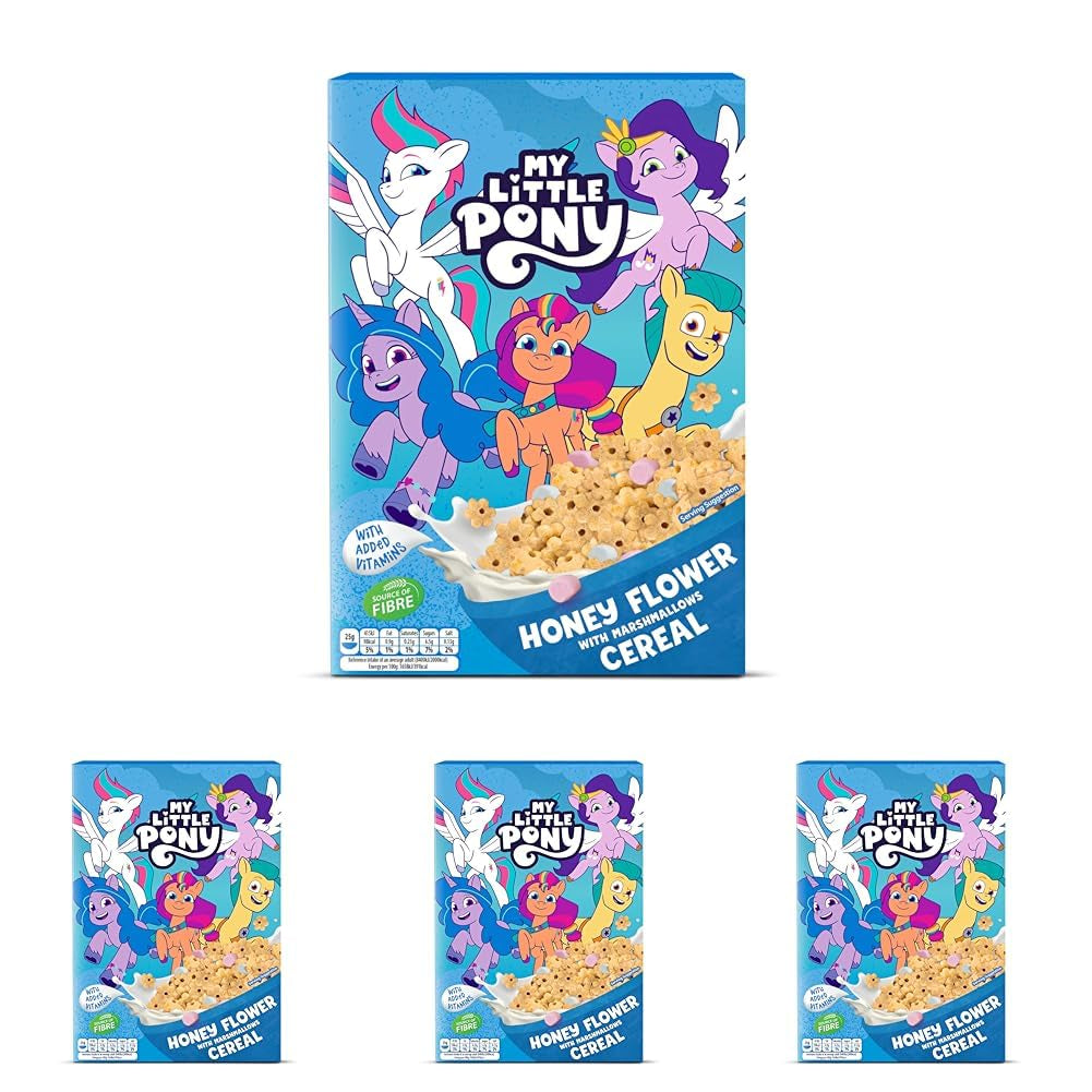 Hot Wheels Honey Loops Crunchy Whole Grain Breakfast Cereal with Added Vitamins, 1 Pack (1 x 375g)