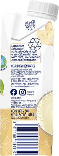 Alpro Vanilla Soy Drink - Vegan, laktosfri, med vitaminer