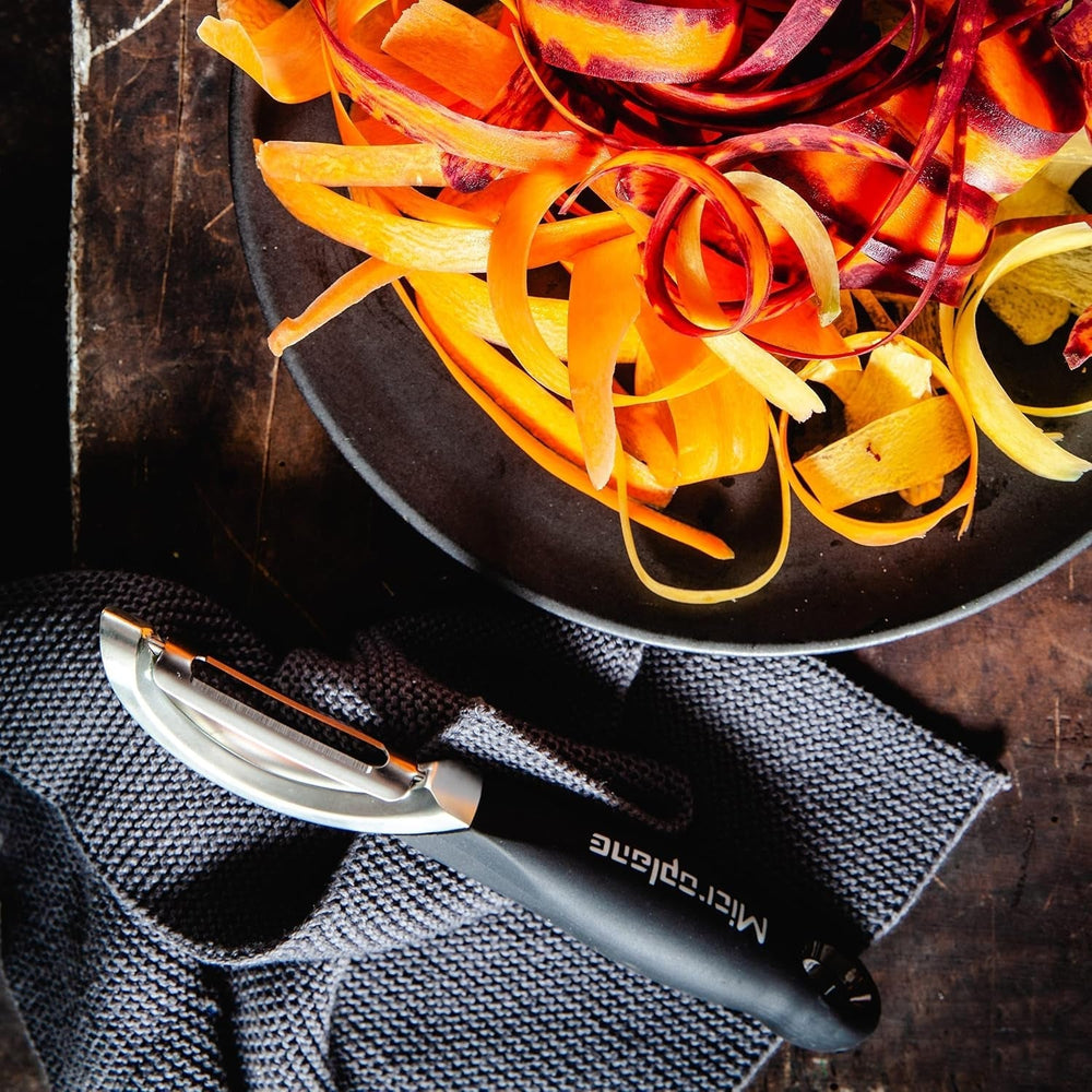 Naty Shop Microplane Professional Double Blade Stainless Steel Ambidextrous Peeler