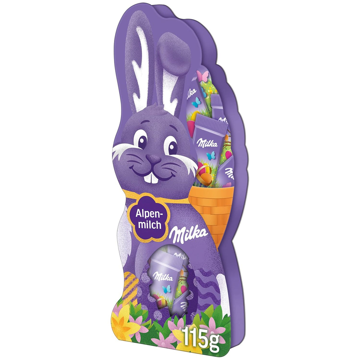Milka Naps Smiling Bunny - Alpine Milk Easter Chocolate in a delightful gift box - 115g