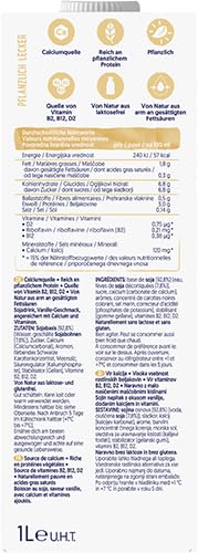 Alpro Vanilla Soy Milk 8x1L - Vegan And Rich In Calcium