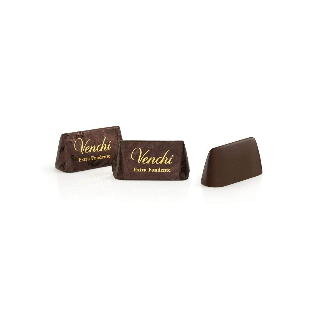 Venchi Gianduiotti Extra Black 1 Kg - Piemontese Chocolate With 75 Percent Cocoa And Hazelnut Paste PGI Vegan Gluten Free