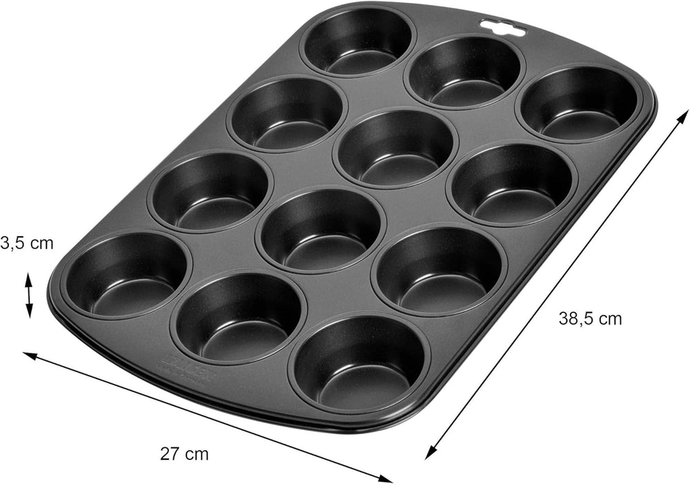 Kaiser Classic Tarteform Mit Hebeboden 28 Cm, Quicheform Antihaftbeschichte & Inspiration Muffinform Blech Für 12 Muffins, Muffin Backblech 38 X 27 Cm, Beschichtet, Standardgröße Molds and baking trays Naty Shop