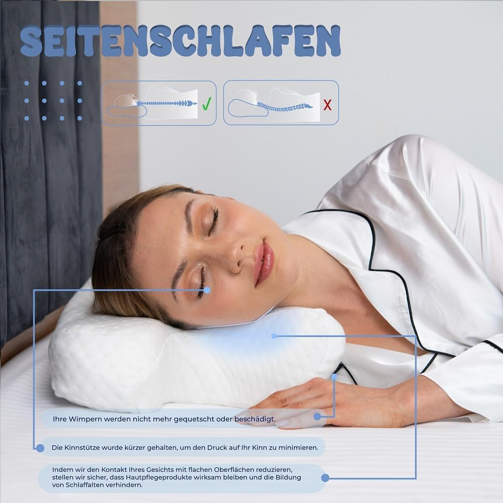 Pernă de frumusețe. Pernă de frumusețe. anti-rid, anti-rid, anti-îmbătrânire, pernă anti-îmbătrânire, pernă din spumă cu memorie. Pernă pentru dormit lateral. Pernă pentru susținerea gâtului. Pernă de susținere a spatelui. (BSP3) Perne ortopedice cervicale Naty Shop