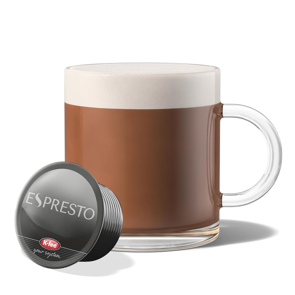 ESPRESTO Cappuccino, kompatibel mit K-fee & ALDI EXPRESSI*, RFA zertifiziert, 48 Kaffee-Kapseln & 48 Milch-Kapseln