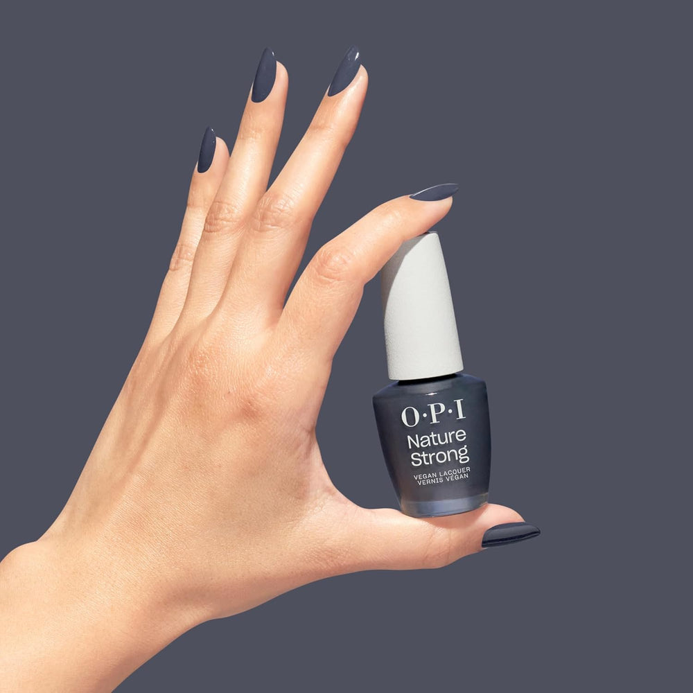 OPI Nature Strong White, Gray and Black Shades - long-lasting nail polish with an innovative vegan formula containing natural ingredients - for shiny nails
