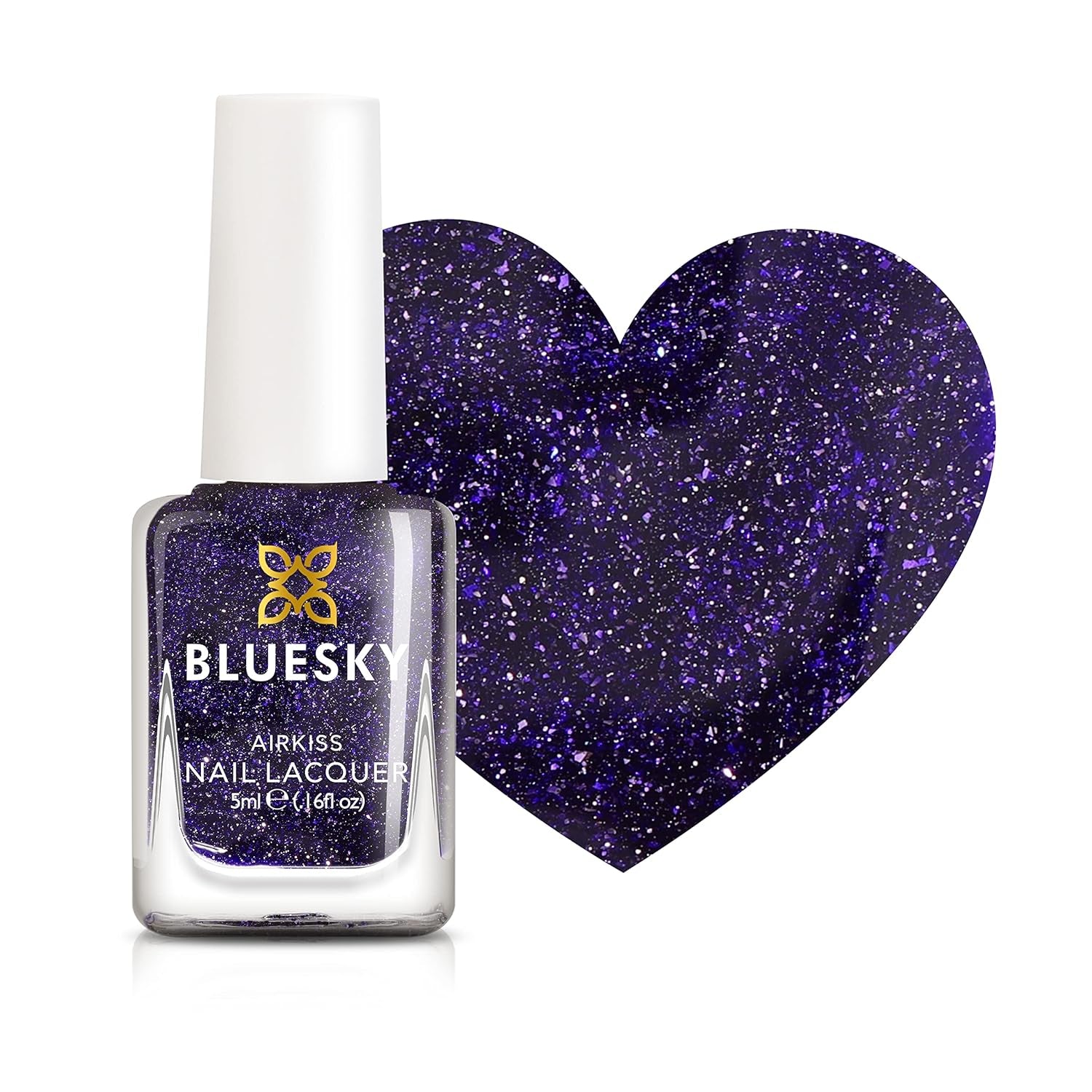 BLUESKY Kids Nail Polish - Peelable Water Based Nail Polish, Solvent Free, Easy To Remove, 5ml (Disco Time)