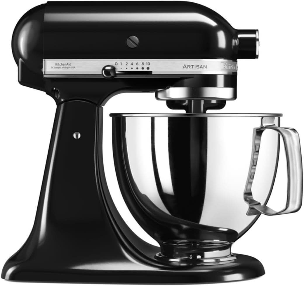 KitchenAid Artisan 5KSM125EER Bowl Mixer, 300W, 4.8L Naty Shop Black