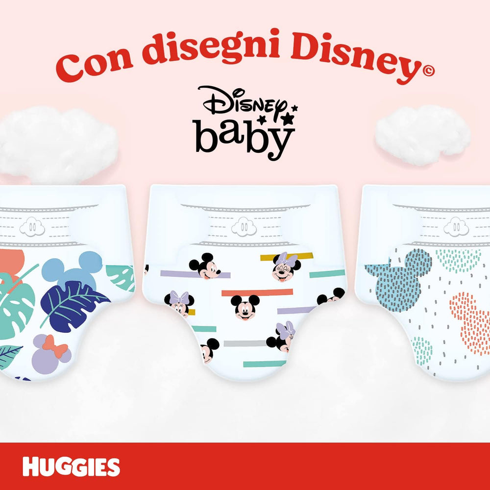 Huggies Ultra Comfort Diapers, Size 4 (7-18 kg), Disney Design, Value Pack, 150 Pieces