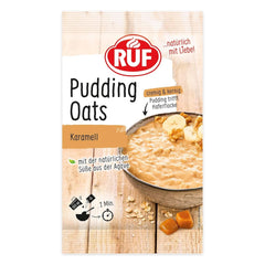 RUF Pudding Oats Caramel, caramel pudding and whole oats, sugar-free, sweetened with agave syrup, 64 grams Cereale Naty Shop 64 grams Caramel