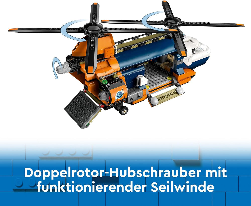 LEGO City Jungle Explorer Helicopter, Adventure Playset for Kids 8+, Christmas or Birthday Gift for Kids, 5 Minifigures and 3 Gorillas 60437 Building Sets Besuche den LEGO-Store