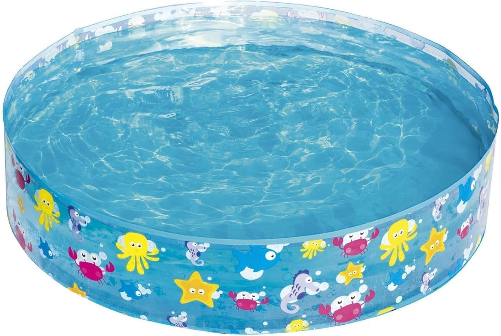 Children's pool Bestway FillN Fun, Sparking Sea, 122 x 25 cm, BW55028, Multicolor, 122 x 122 x 25 cm